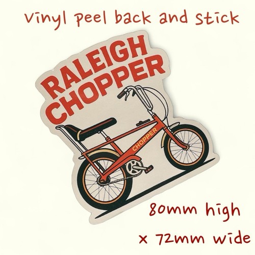 Raleigh chopper vinyl sticker - vinyl,